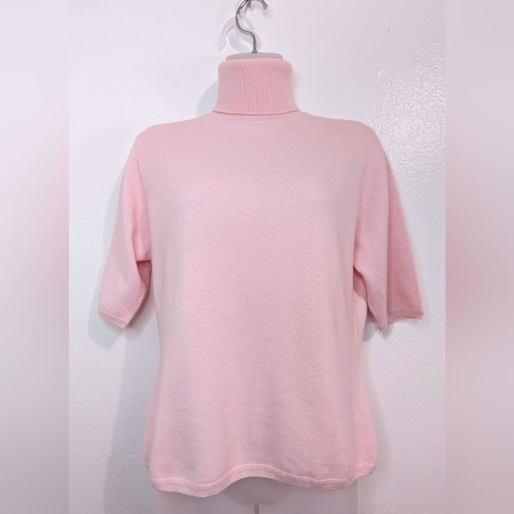 Talora Pink Quiet Luxury Chic Timeless Cozy Cashmere Light Academia Sweater M